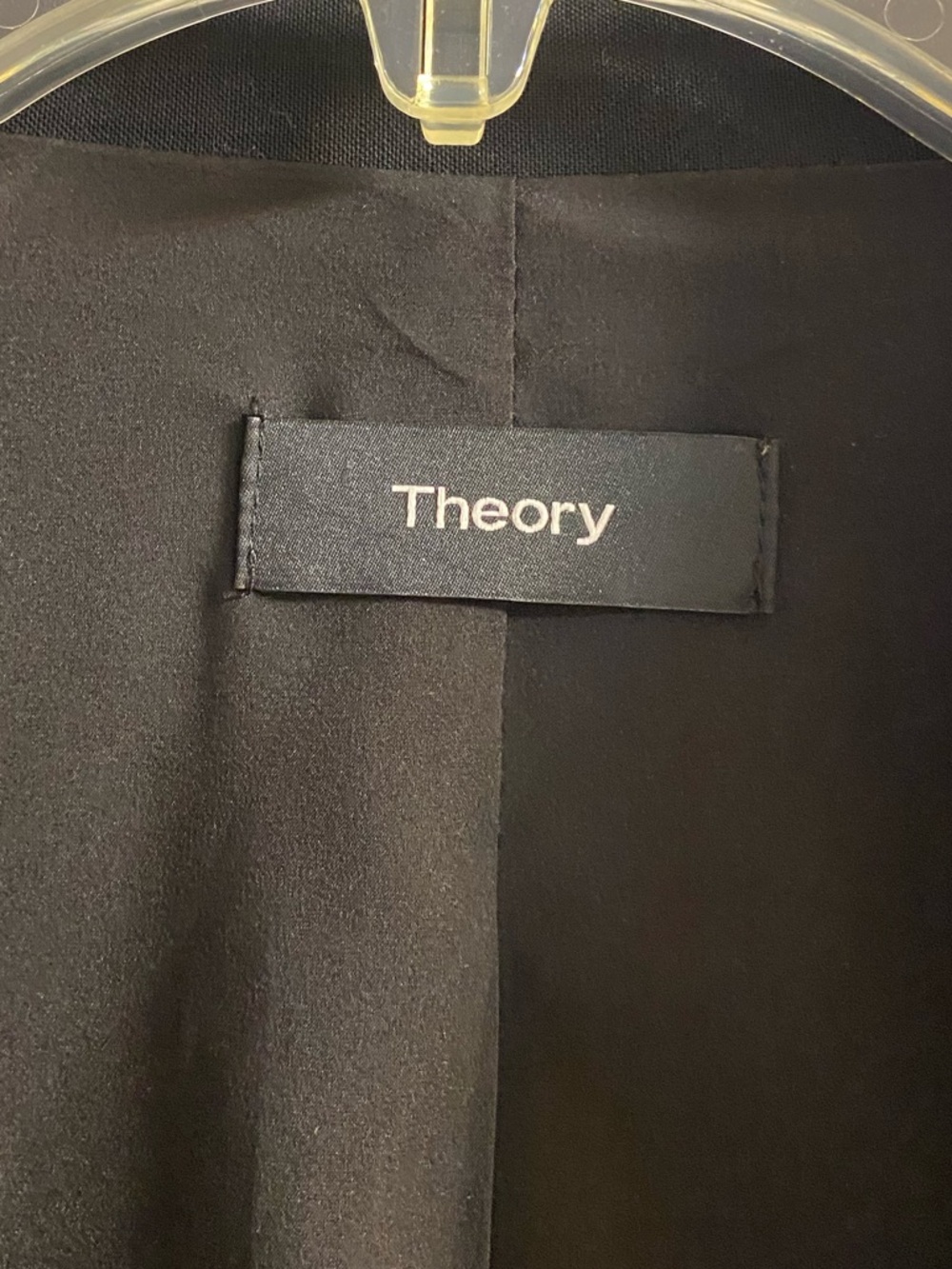 Theory Lanai blazer black virgin wool Sz 8 - Picture 8 of 9